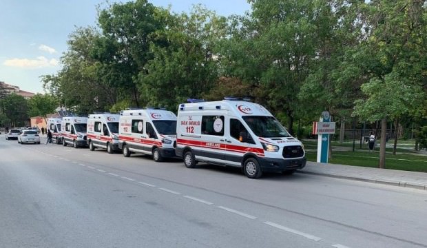 Aksaraya 9 ambulans daha!